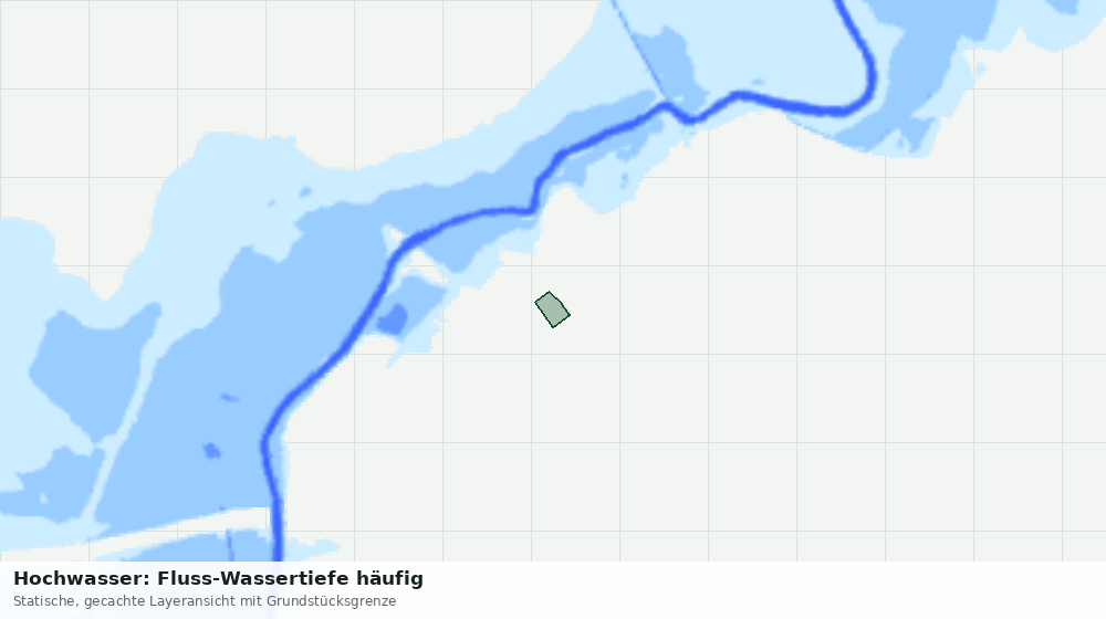 Statische Kartenansicht: Hochwasser: Fluss-Wassertiefe häufig