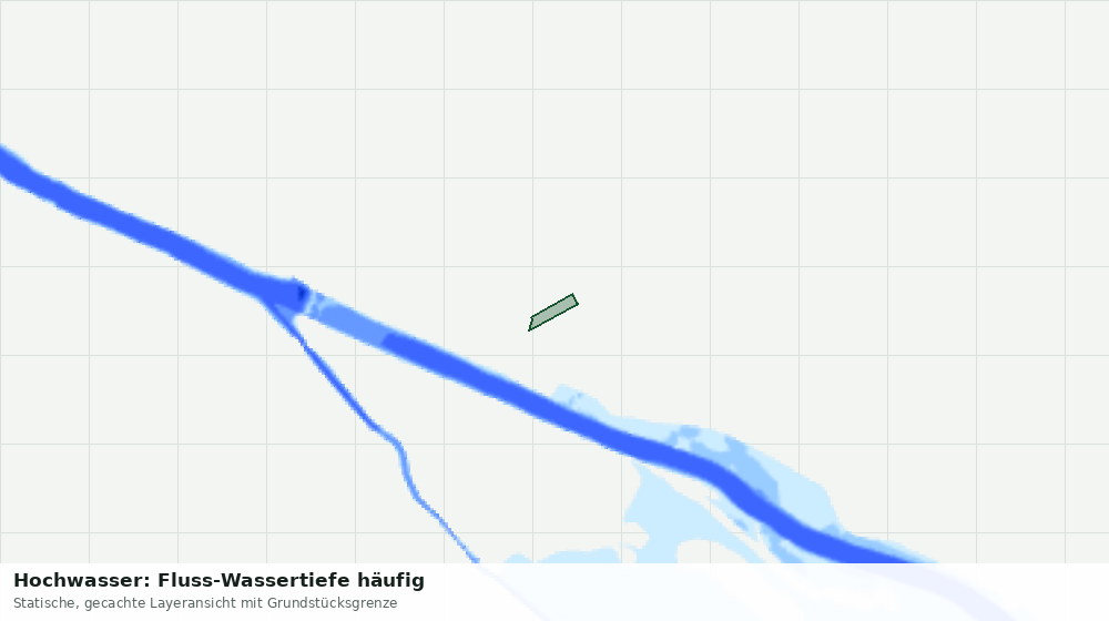 Statische Kartenansicht: Hochwasser: Fluss-Wassertiefe häufig