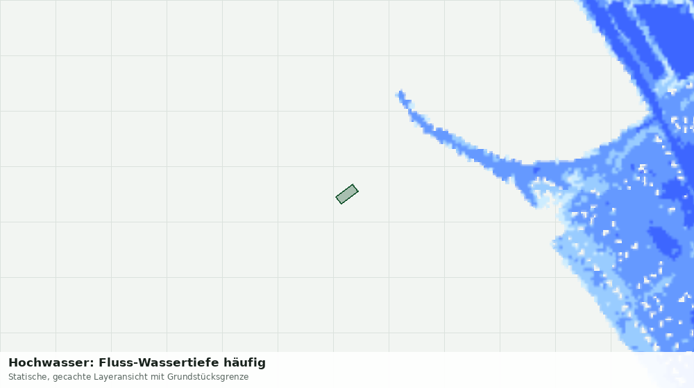Statische Kartenansicht: Hochwasser: Fluss-Wassertiefe häufig