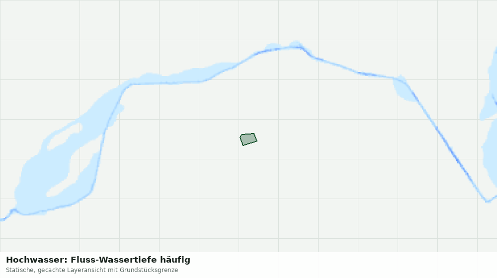 Statische Kartenansicht: Hochwasser: Fluss-Wassertiefe häufig