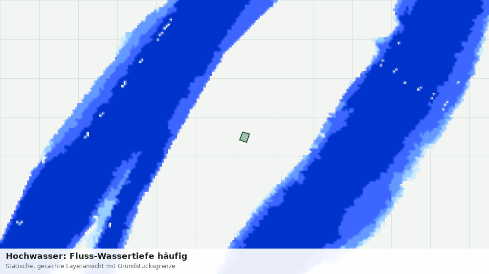 Statische Kartenansicht: Hochwasser: Fluss-Wassertiefe häufig