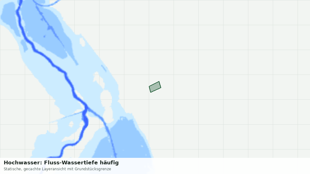 Statische Kartenansicht: Hochwasser: Fluss-Wassertiefe häufig