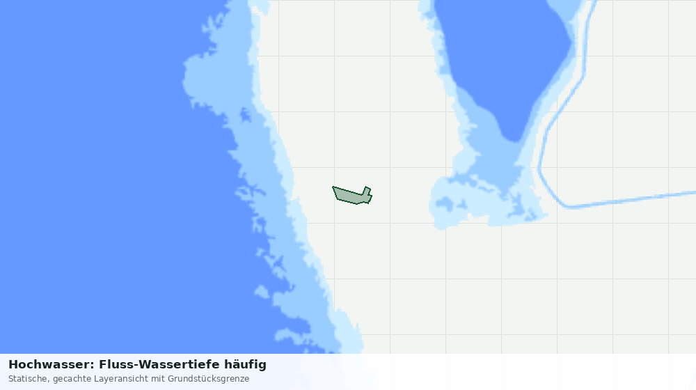 Statische Kartenansicht: Hochwasser: Fluss-Wassertiefe häufig