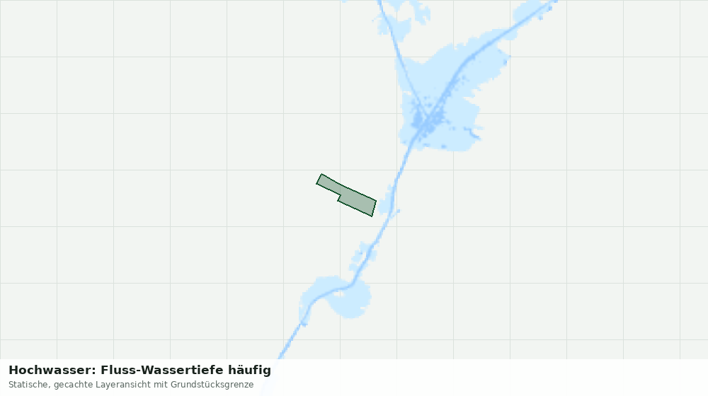 Statische Kartenansicht: Hochwasser: Fluss-Wassertiefe häufig