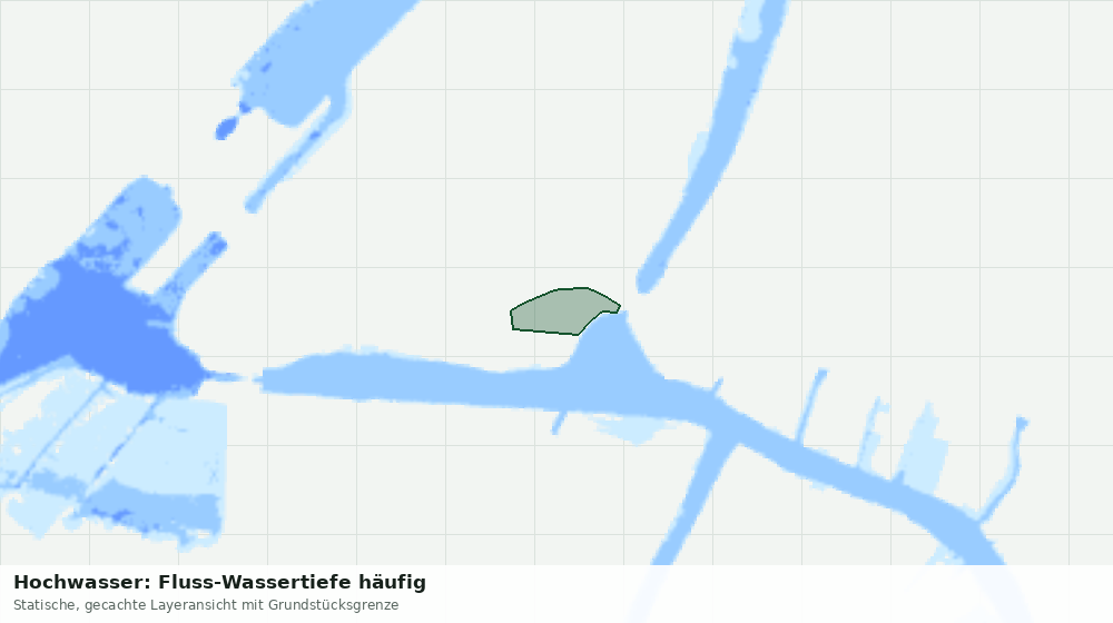 Statische Kartenansicht: Hochwasser: Fluss-Wassertiefe häufig