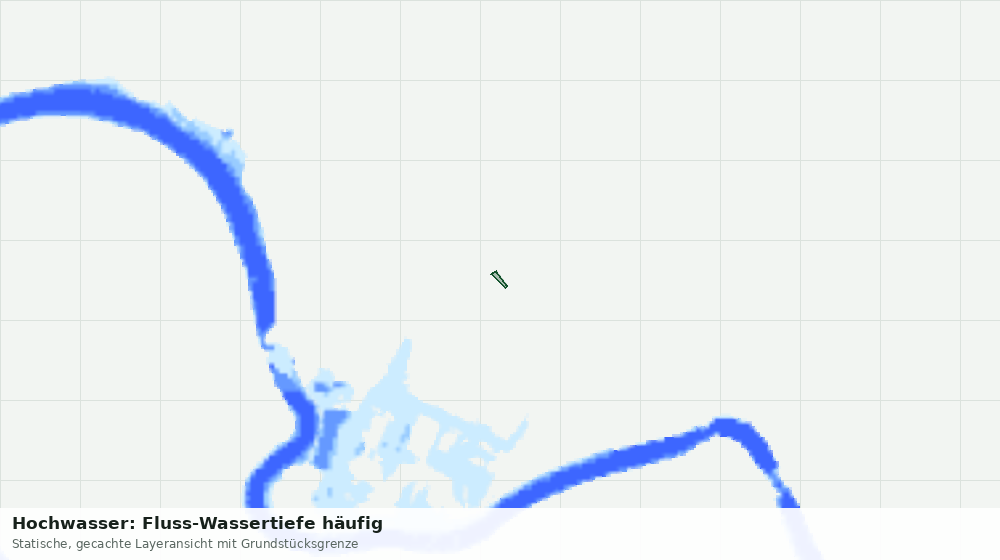 Statische Kartenansicht: Hochwasser: Fluss-Wassertiefe häufig