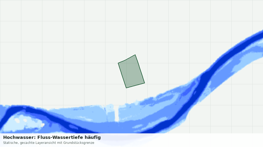 Statische Kartenansicht: Hochwasser: Fluss-Wassertiefe häufig