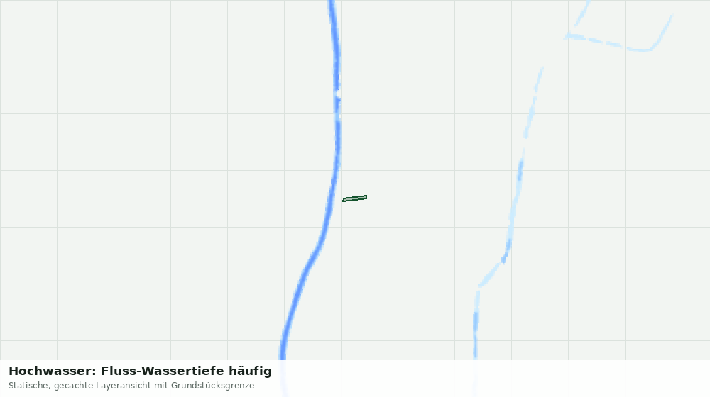 Statische Kartenansicht: Hochwasser: Fluss-Wassertiefe häufig