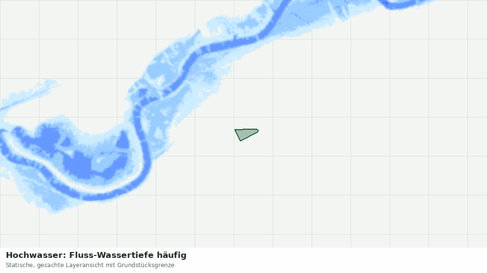 Statische Kartenansicht: Hochwasser: Fluss-Wassertiefe häufig
