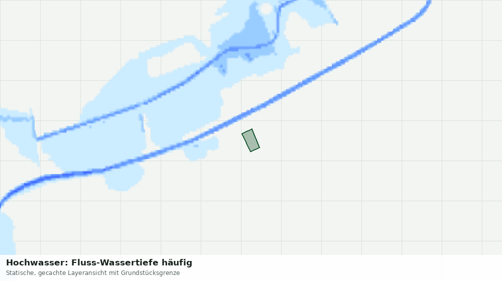 Statische Kartenansicht: Hochwasser: Fluss-Wassertiefe häufig