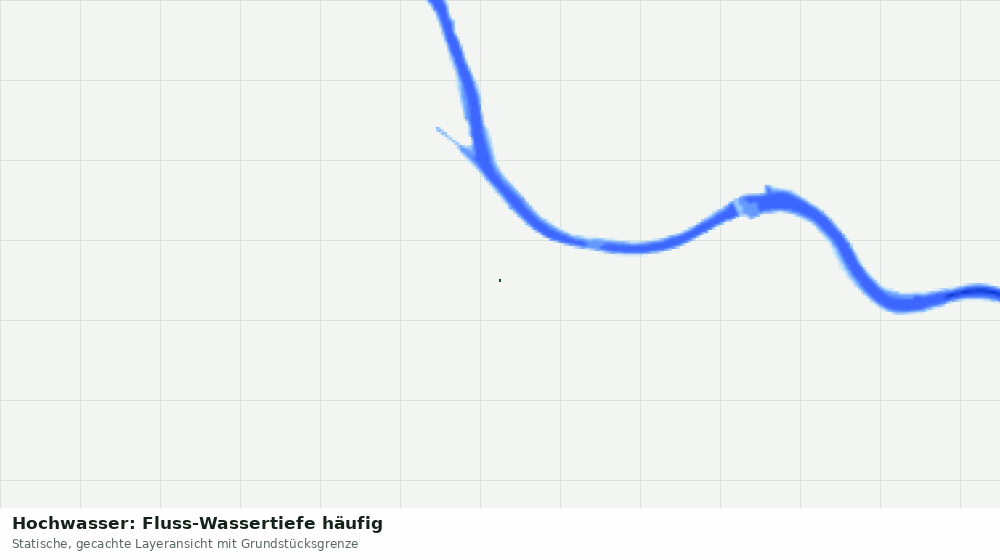 Statische Kartenansicht: Hochwasser: Fluss-Wassertiefe häufig