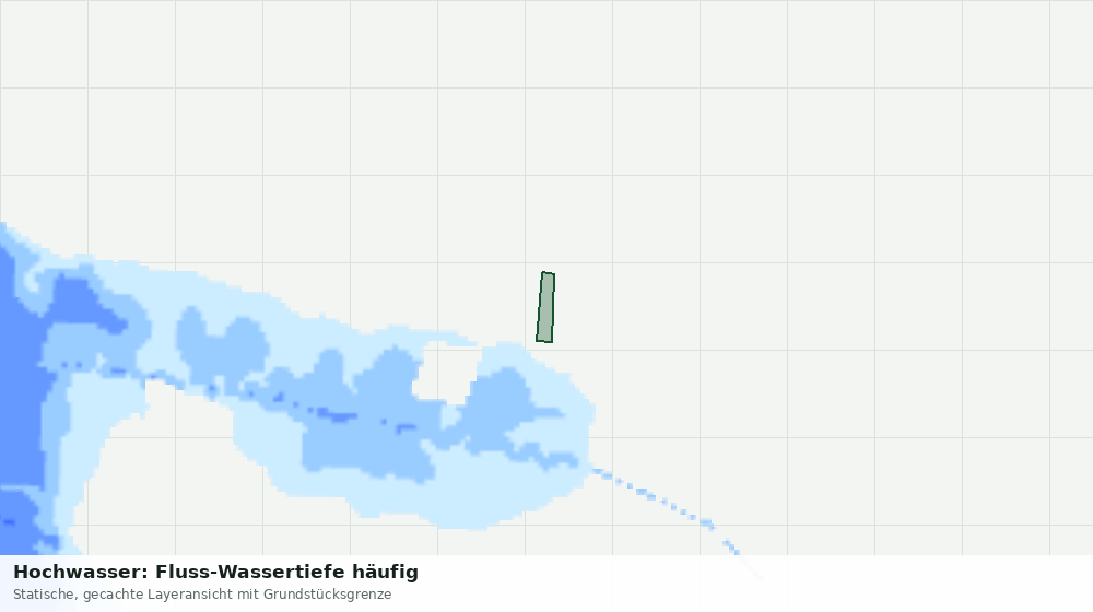 Statische Kartenansicht: Hochwasser: Fluss-Wassertiefe häufig