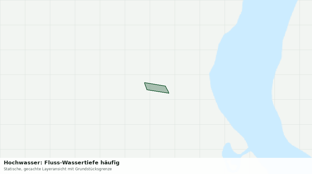 Statische Kartenansicht: Hochwasser: Fluss-Wassertiefe häufig