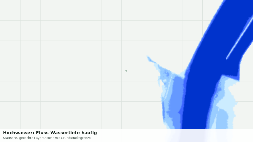 Statische Kartenansicht: Hochwasser: Fluss-Wassertiefe häufig