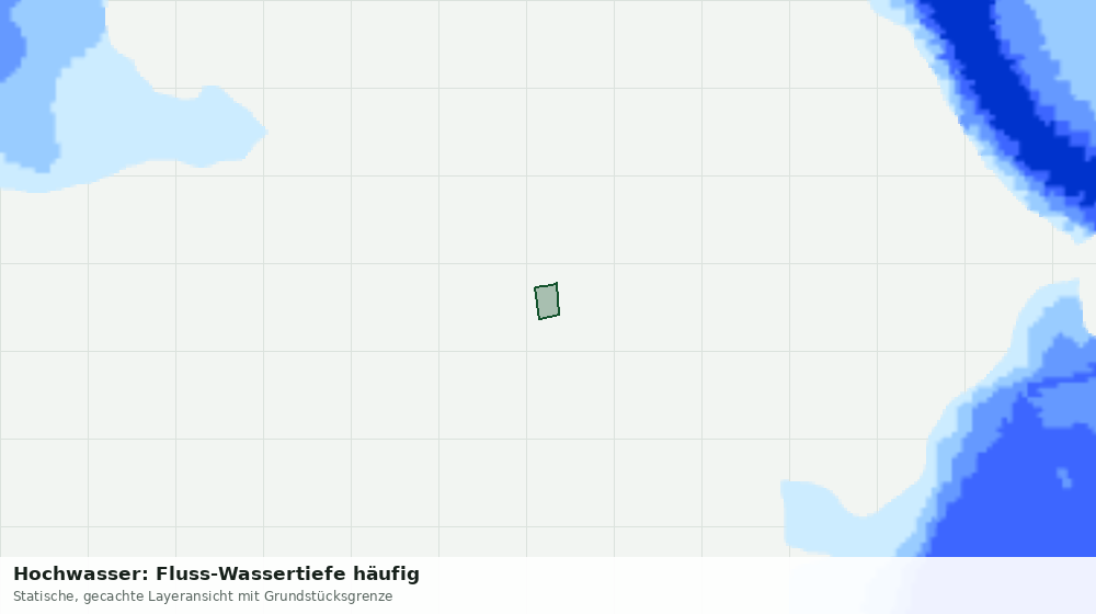 Statische Kartenansicht: Hochwasser: Fluss-Wassertiefe häufig
