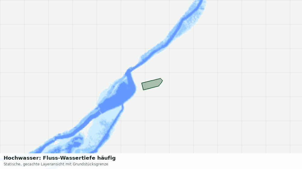 Statische Kartenansicht: Hochwasser: Fluss-Wassertiefe häufig
