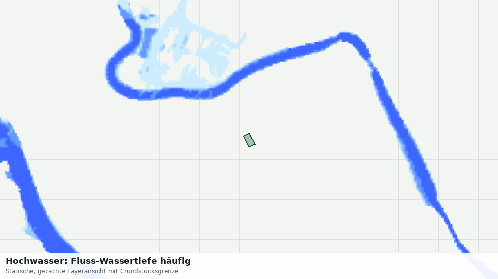 Statische Kartenansicht: Hochwasser: Fluss-Wassertiefe häufig