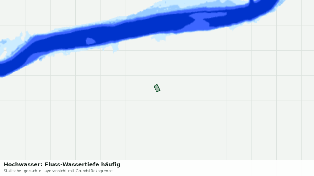 Statische Kartenansicht: Hochwasser: Fluss-Wassertiefe häufig