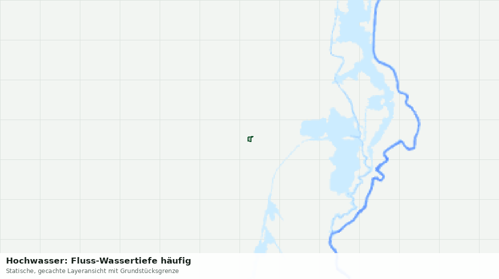 Statische Kartenansicht: Hochwasser: Fluss-Wassertiefe häufig
