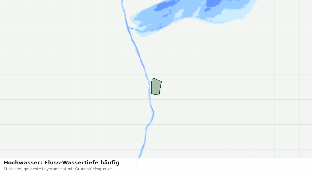 Statische Kartenansicht: Hochwasser: Fluss-Wassertiefe häufig