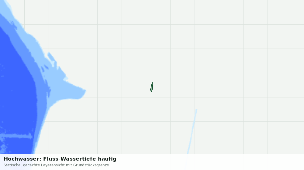 Statische Kartenansicht: Hochwasser: Fluss-Wassertiefe häufig