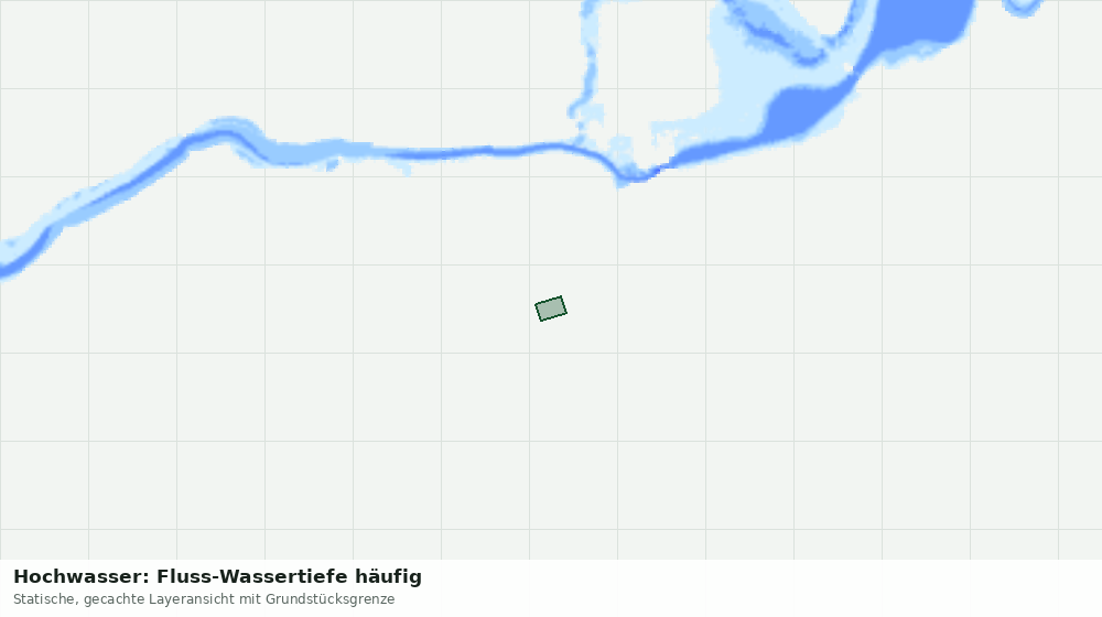 Statische Kartenansicht: Hochwasser: Fluss-Wassertiefe häufig