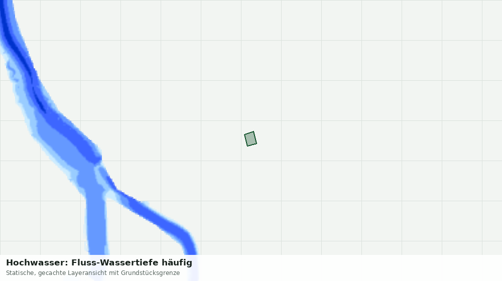 Statische Kartenansicht: Hochwasser: Fluss-Wassertiefe häufig