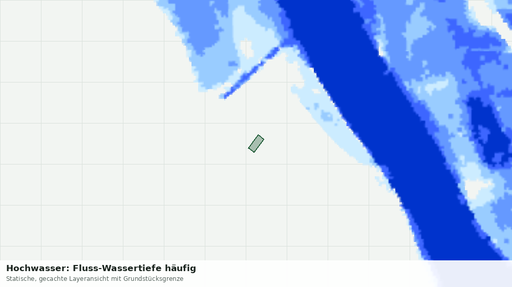 Statische Kartenansicht: Hochwasser: Fluss-Wassertiefe häufig