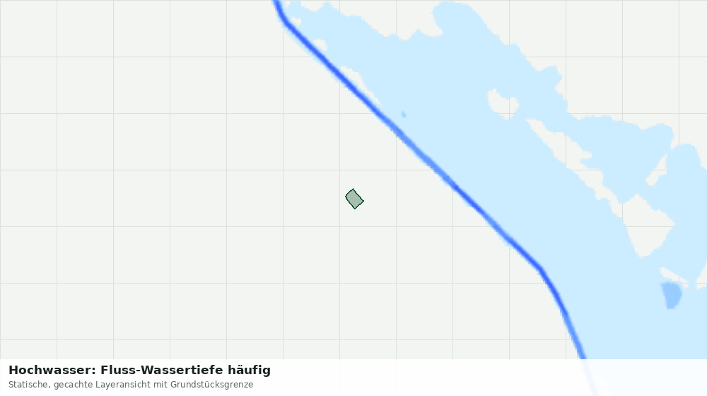Statische Kartenansicht: Hochwasser: Fluss-Wassertiefe häufig