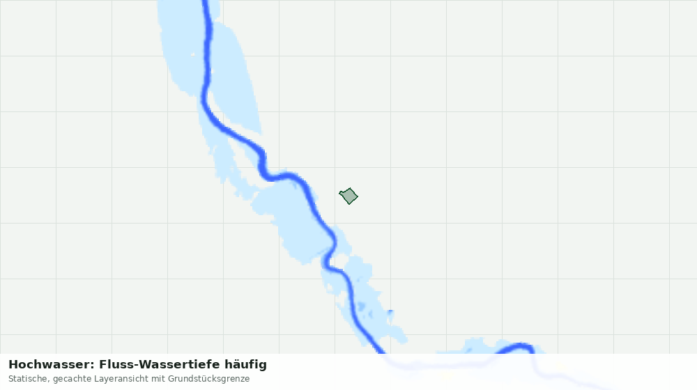 Statische Kartenansicht: Hochwasser: Fluss-Wassertiefe häufig