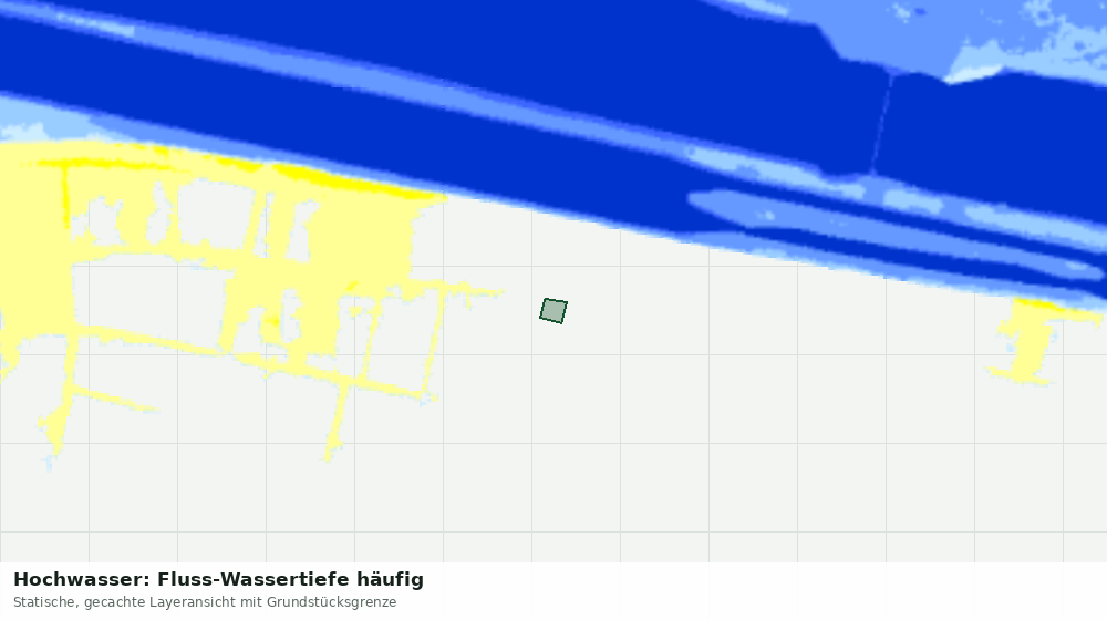 Statische Kartenansicht: Hochwasser: Fluss-Wassertiefe häufig