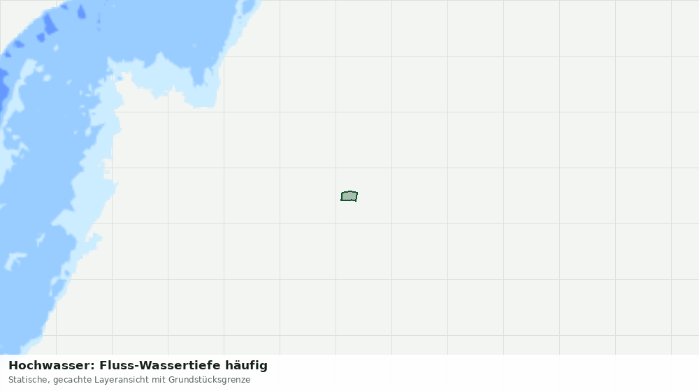 Statische Kartenansicht: Hochwasser: Fluss-Wassertiefe häufig