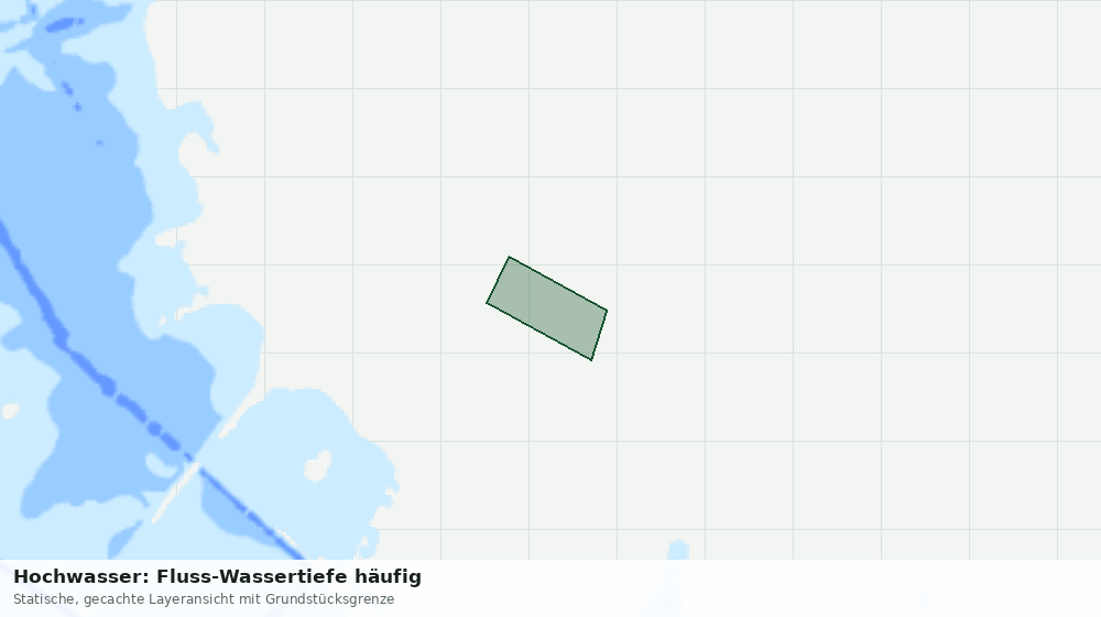 Statische Kartenansicht: Hochwasser: Fluss-Wassertiefe häufig