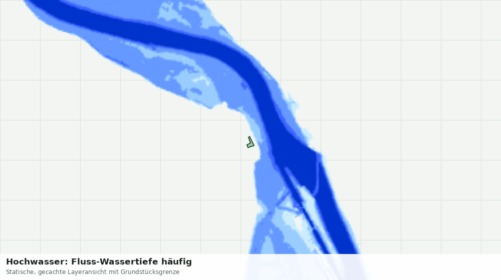 Statische Kartenansicht: Hochwasser: Fluss-Wassertiefe häufig