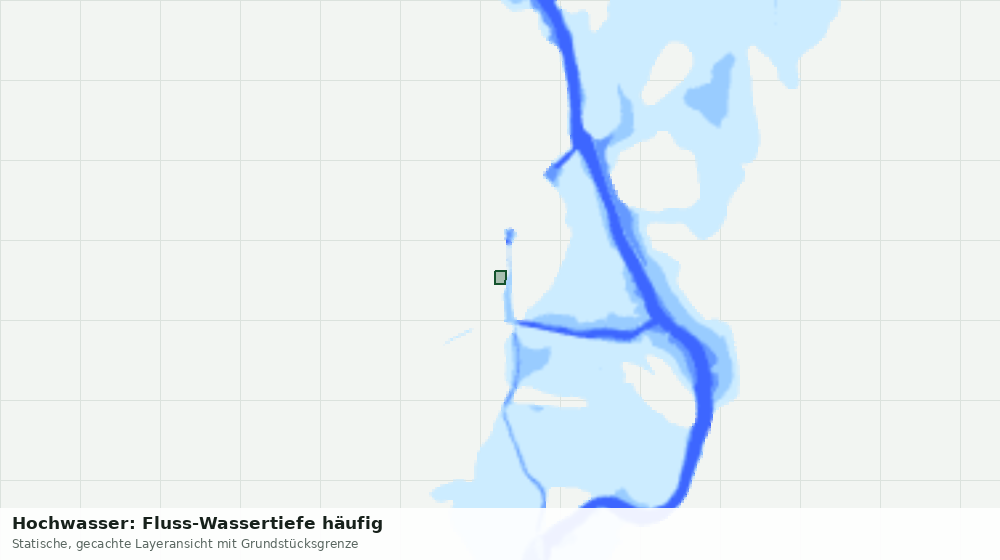 Statische Kartenansicht: Hochwasser: Fluss-Wassertiefe häufig