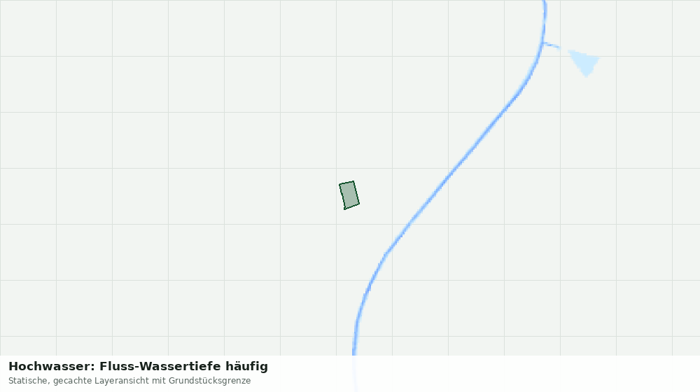 Statische Kartenansicht: Hochwasser: Fluss-Wassertiefe häufig