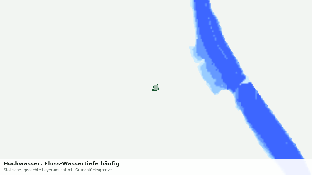 Statische Kartenansicht: Hochwasser: Fluss-Wassertiefe häufig