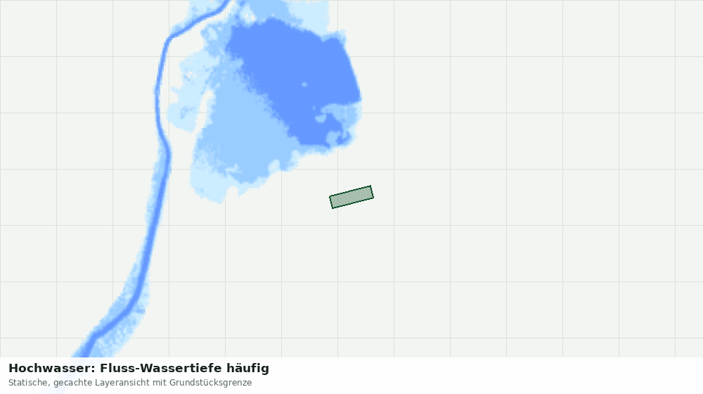 Statische Kartenansicht: Hochwasser: Fluss-Wassertiefe häufig