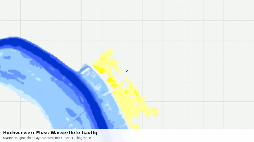 Statische Kartenansicht: Hochwasser: Fluss-Wassertiefe häufig