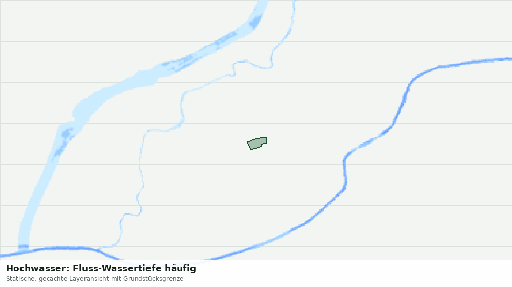 Statische Kartenansicht: Hochwasser: Fluss-Wassertiefe häufig