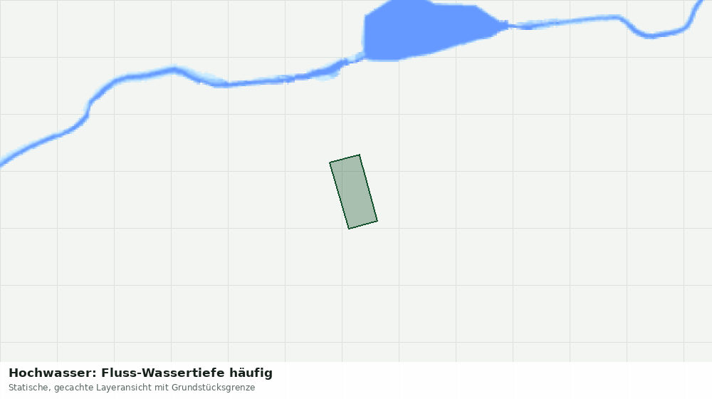 Statische Kartenansicht: Hochwasser: Fluss-Wassertiefe häufig