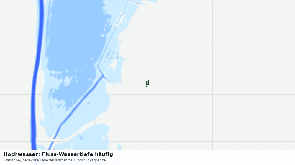 Statische Kartenansicht: Hochwasser: Fluss-Wassertiefe häufig