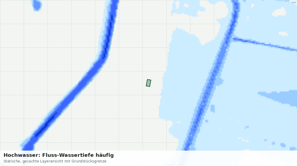 Statische Kartenansicht: Hochwasser: Fluss-Wassertiefe häufig