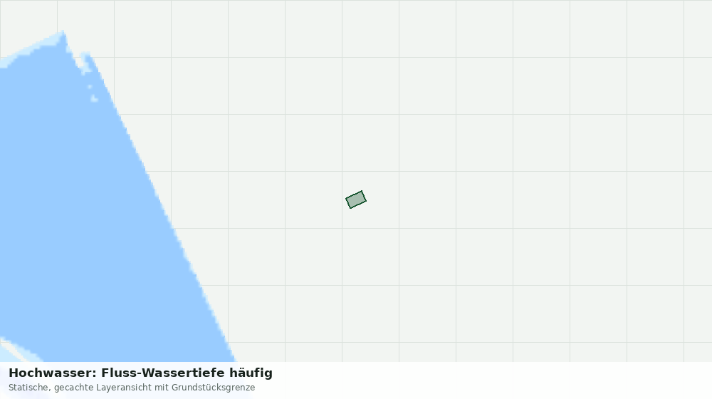 Statische Kartenansicht: Hochwasser: Fluss-Wassertiefe häufig