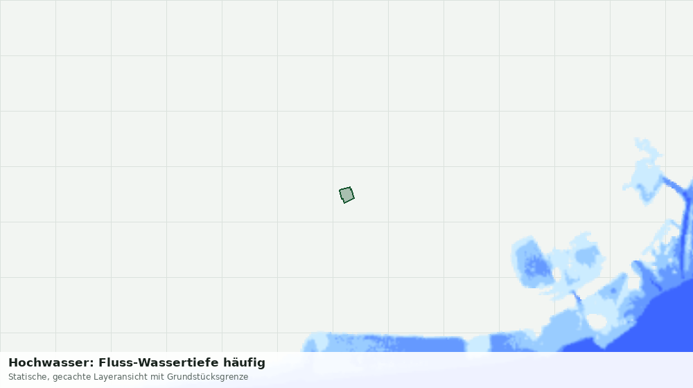 Statische Kartenansicht: Hochwasser: Fluss-Wassertiefe häufig