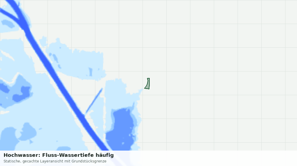 Statische Kartenansicht: Hochwasser: Fluss-Wassertiefe häufig