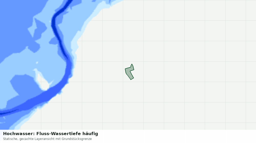 Statische Kartenansicht: Hochwasser: Fluss-Wassertiefe häufig