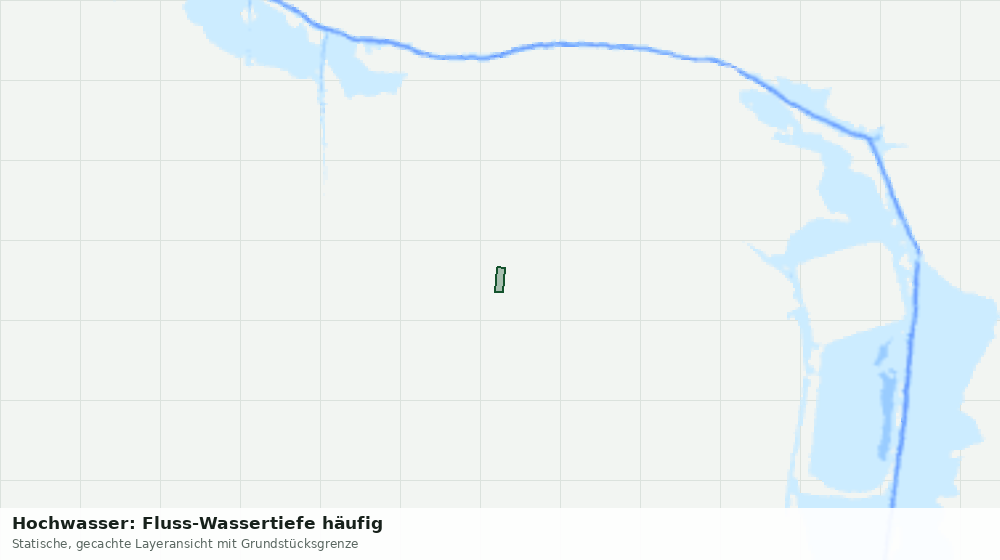 Statische Kartenansicht: Hochwasser: Fluss-Wassertiefe häufig