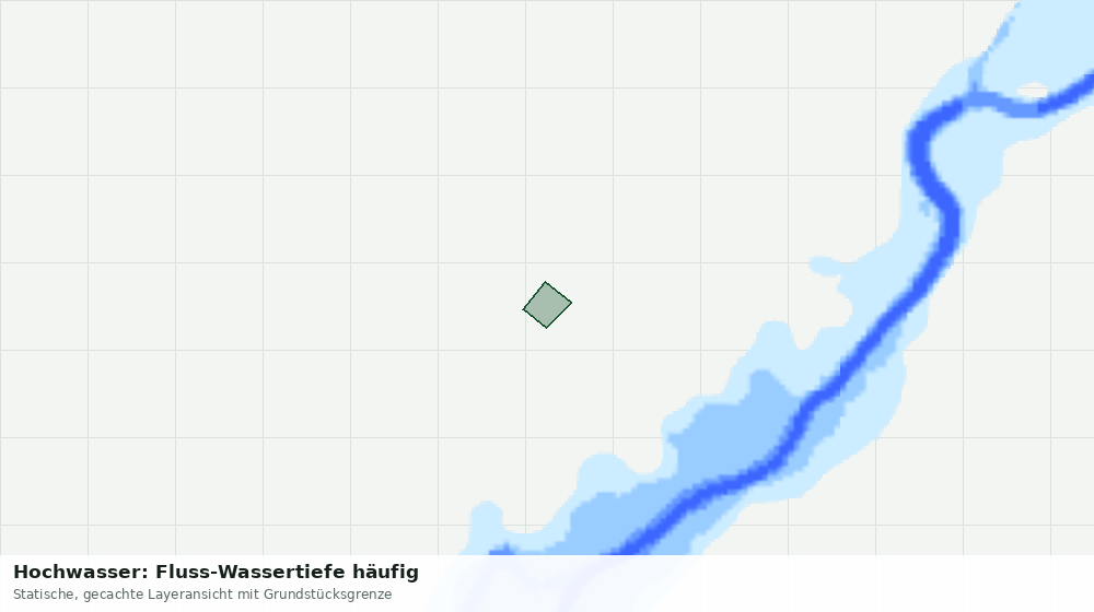 Statische Kartenansicht: Hochwasser: Fluss-Wassertiefe häufig