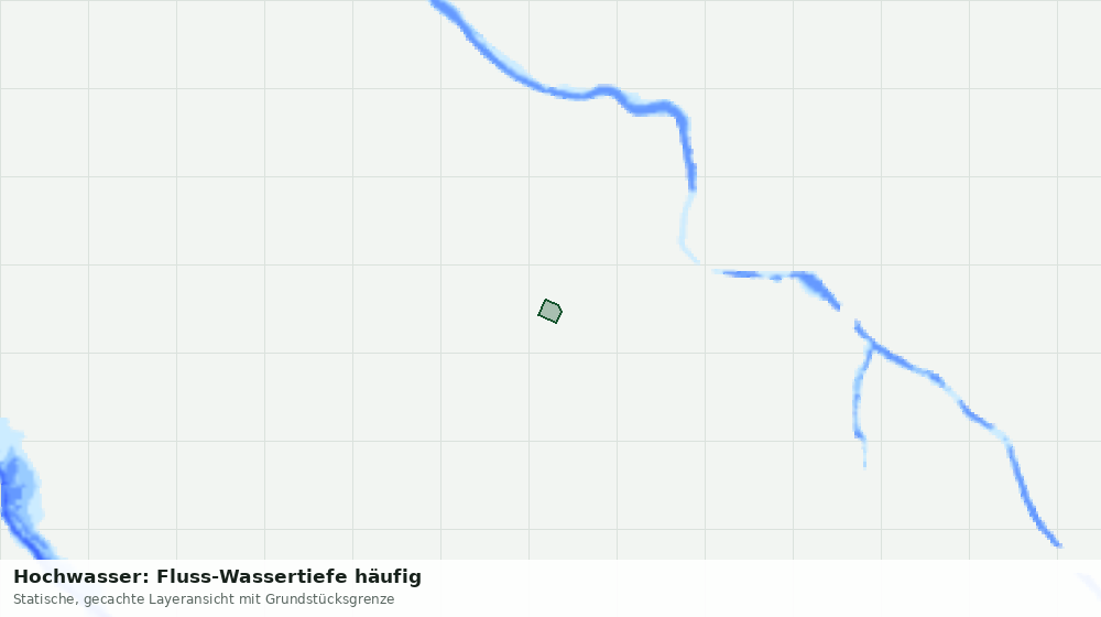 Statische Kartenansicht: Hochwasser: Fluss-Wassertiefe häufig